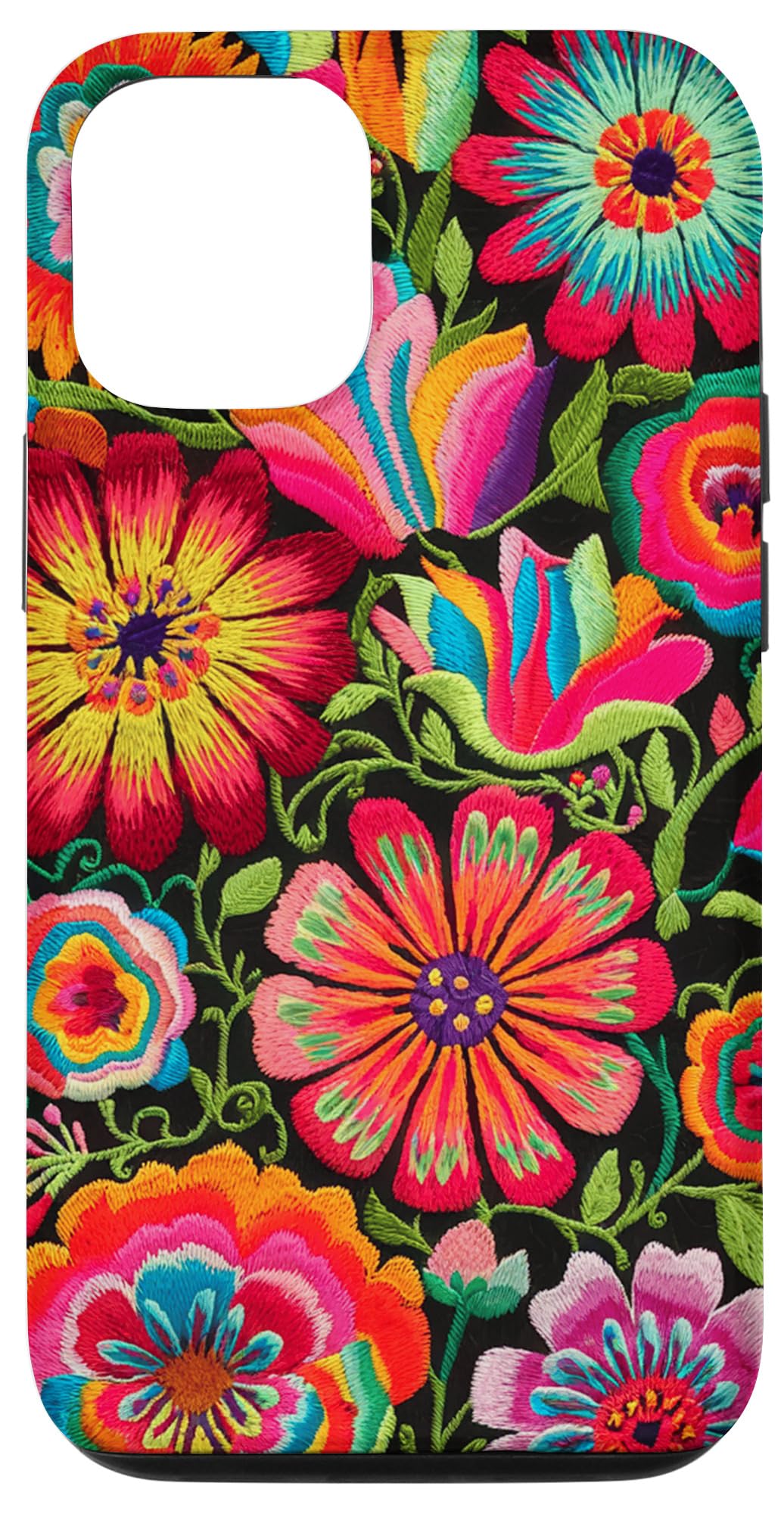 iPhone 12/12 Pro Illustration Mexican Floral Embroidery Pattern Botani Case