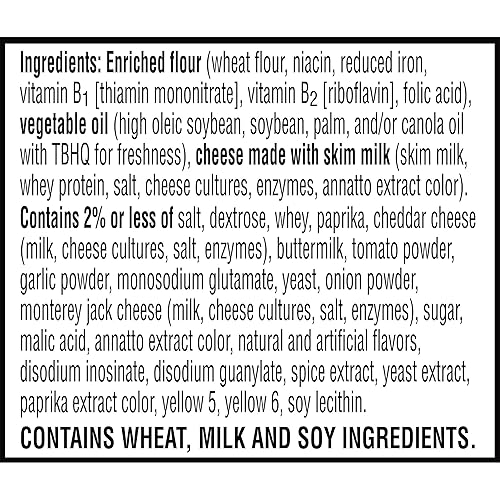 Miniatura 13 de Cheez-It Galletas de queso, galletas horneadas, aperitivos para niños, gato cheddar extra tostado, caja de 12.4 onzas (1 caja)