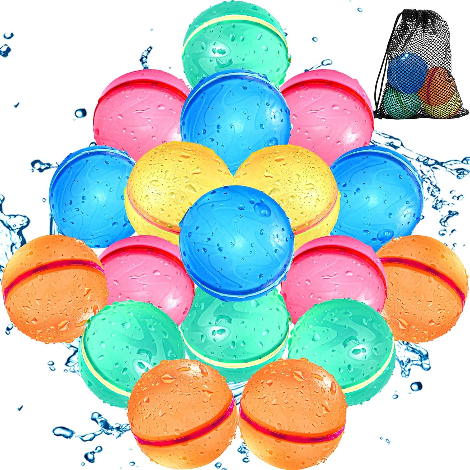 SOPPYCID Reusable Water Bomb balloons, Refillable Water balls