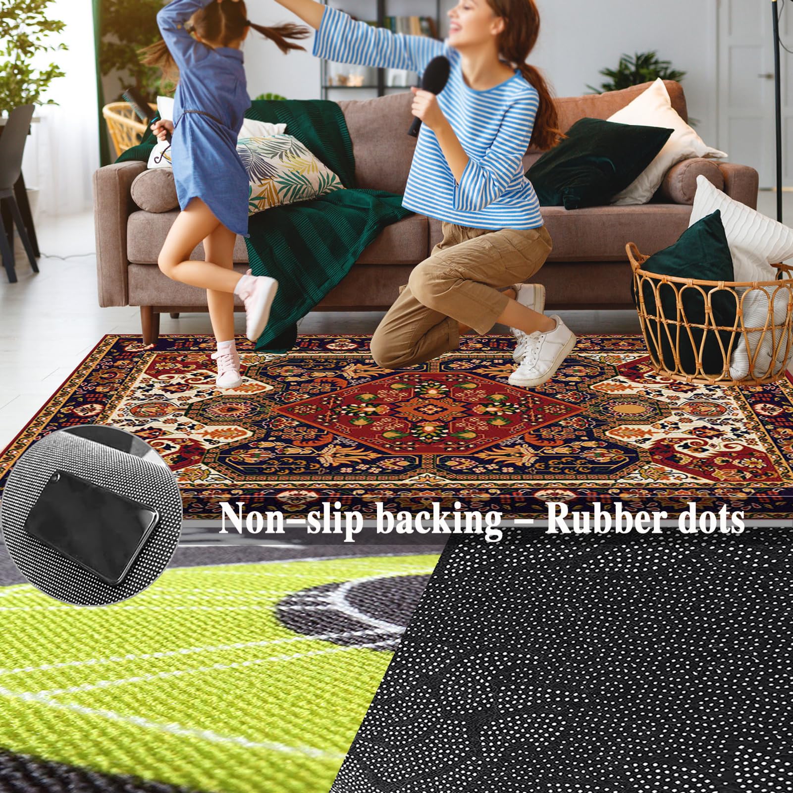 Tapis insonorisant pour Batterie électronique, Tapis de Tambour, Tapis Batterie Insonorisé pour Basse Caisse Claire, Tapis Professionnel Rectangulaire de Jazz Tapis de Batterie 120 x 80 cm