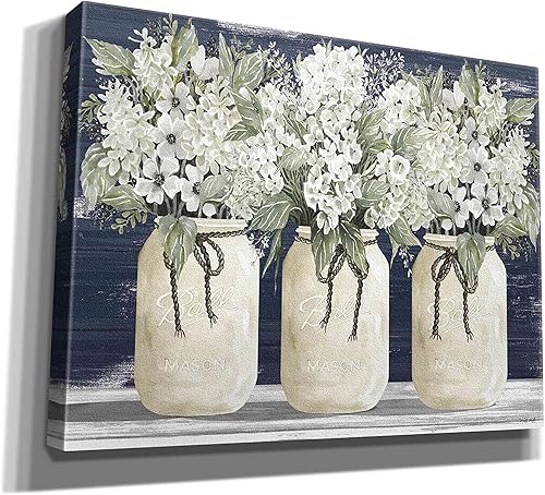 Miniatura 2 de Epic Graffiti Trío floral blanco de Cindy Jacobs, arte de pared en lienzo, 16 x 12 pulgadas