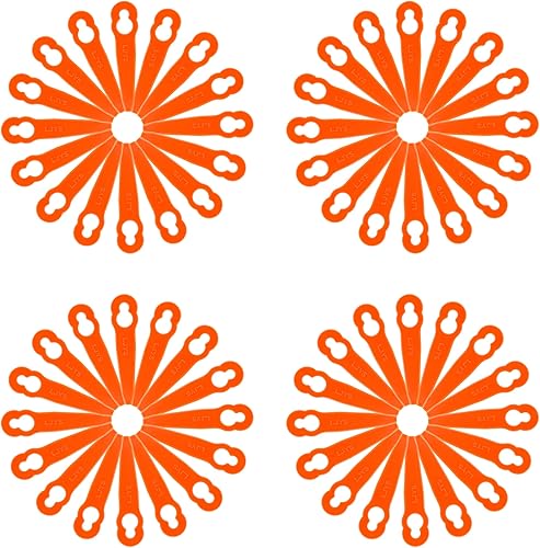 120 cuchillas de repuesto de plástico para cortacésped STIHL Polycut 2-2 FSA 45, cortacésped, cortacésped, cuchillas de nailon para jardín