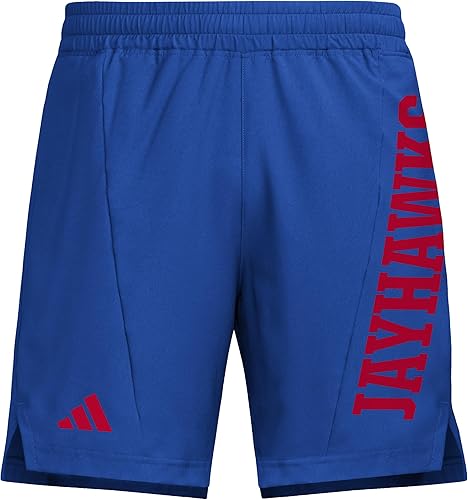 adidas Men's D4T Woven Kansas University Shorts, Team Royal Blue/Team Power Red/