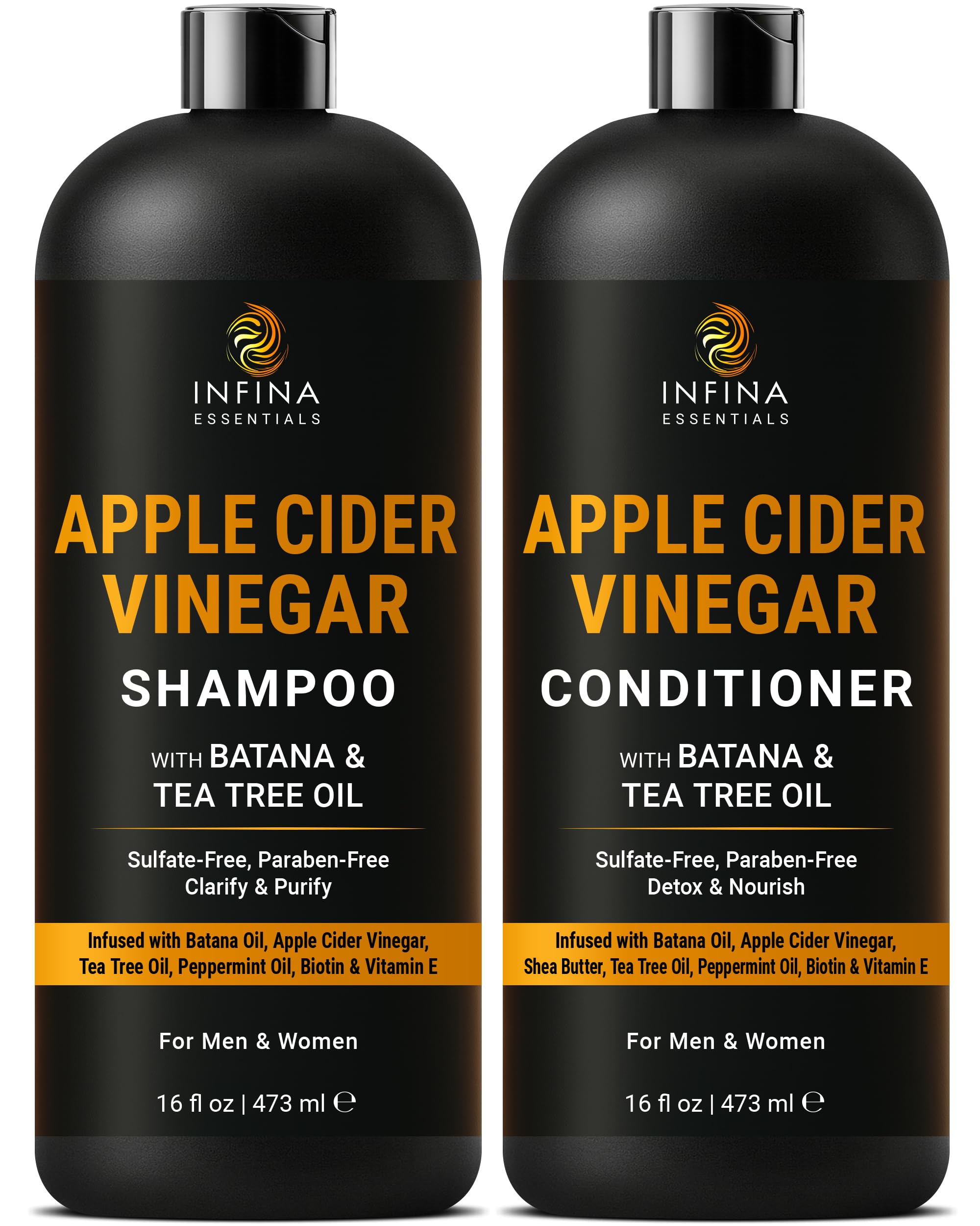 INFINA ESSENTIALS ACV Shampoo and Conditioner Set