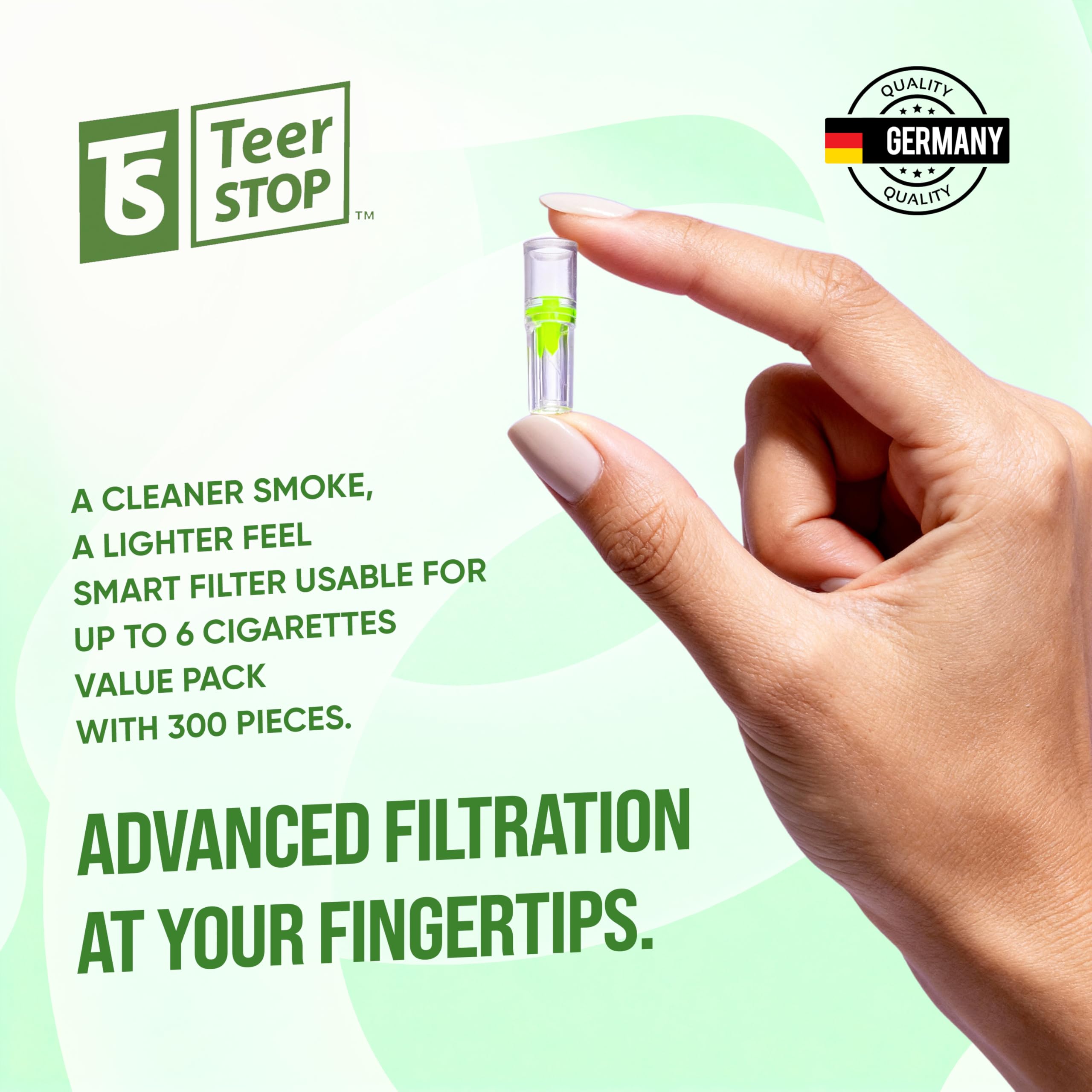 Amazon.com: TS Teer STOP Cigarette Filters that Remove Tar and Chemical 300  Cigarette Filters - Visible Tar Proof
