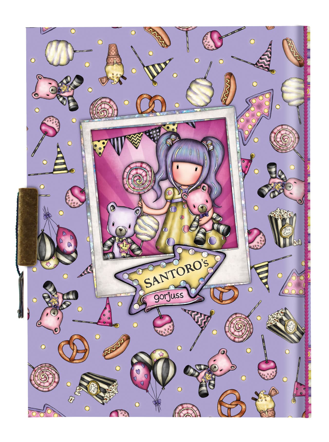 Set Diario Gorjuss Purrrrfect Love - Per Bambini E Ragazzi, Multicolore - Foto 5