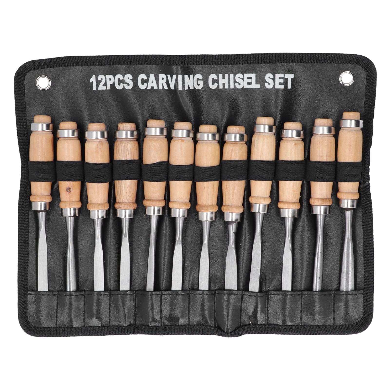 Sxhlseller Scalpelli per Legno Durevoli Set da 12 Pezzi per Intagliare Utensili in Acciaio Ad Alta velocità per Smerigliatrice da 8 Pollici di Lunghezza per Falegnami