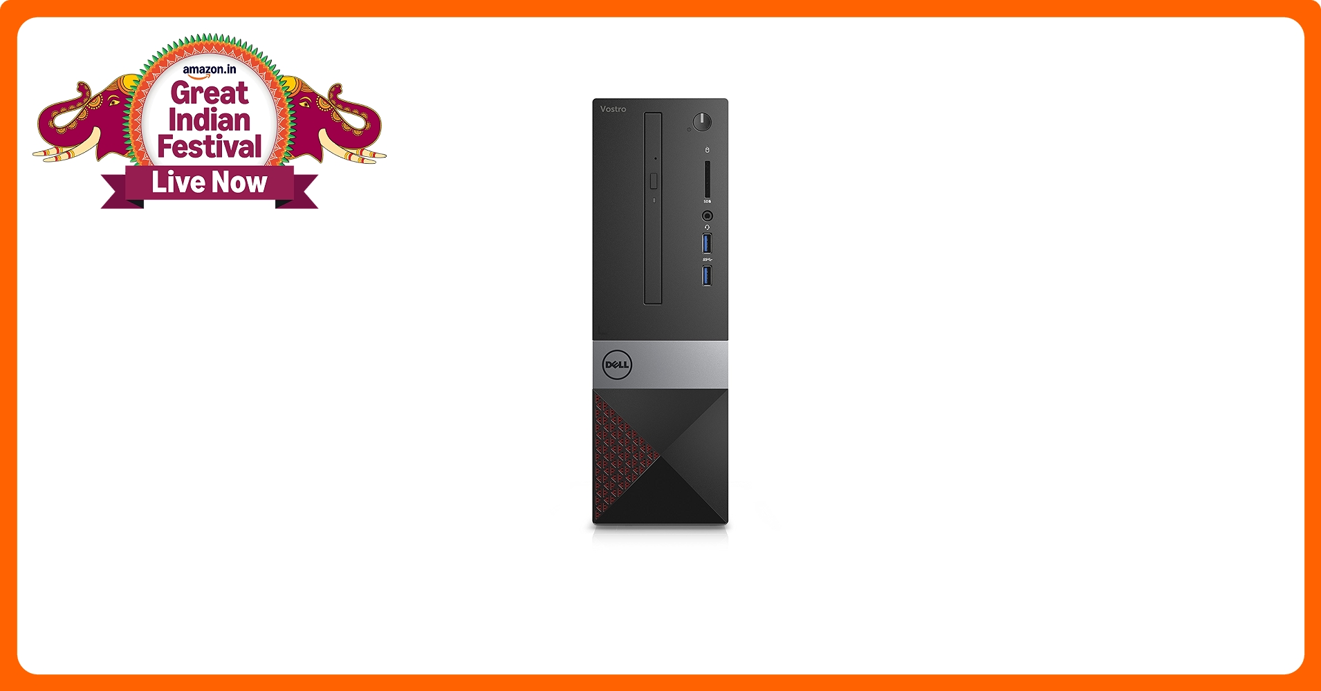 Dell Vostro 3268 2018 Desktop-Core i5 7th Gen, 4GB DDR4, 1TB