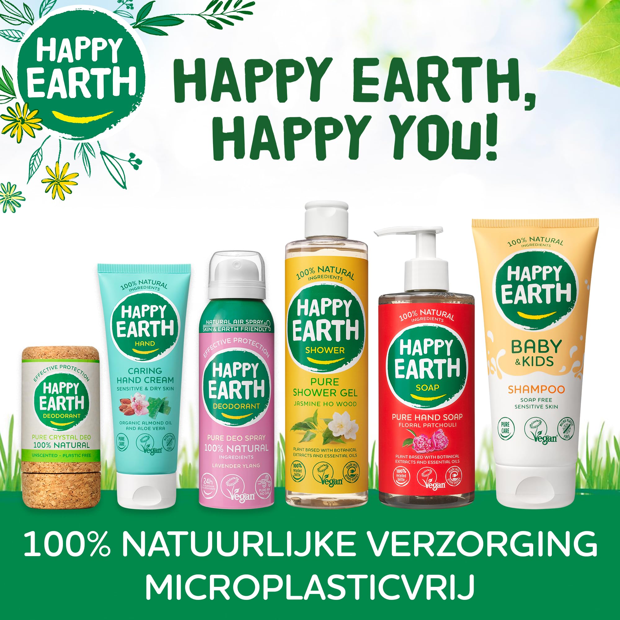 Happy Earth 100% naturalny szampon dla niemowląt i dzieci, 200 ml