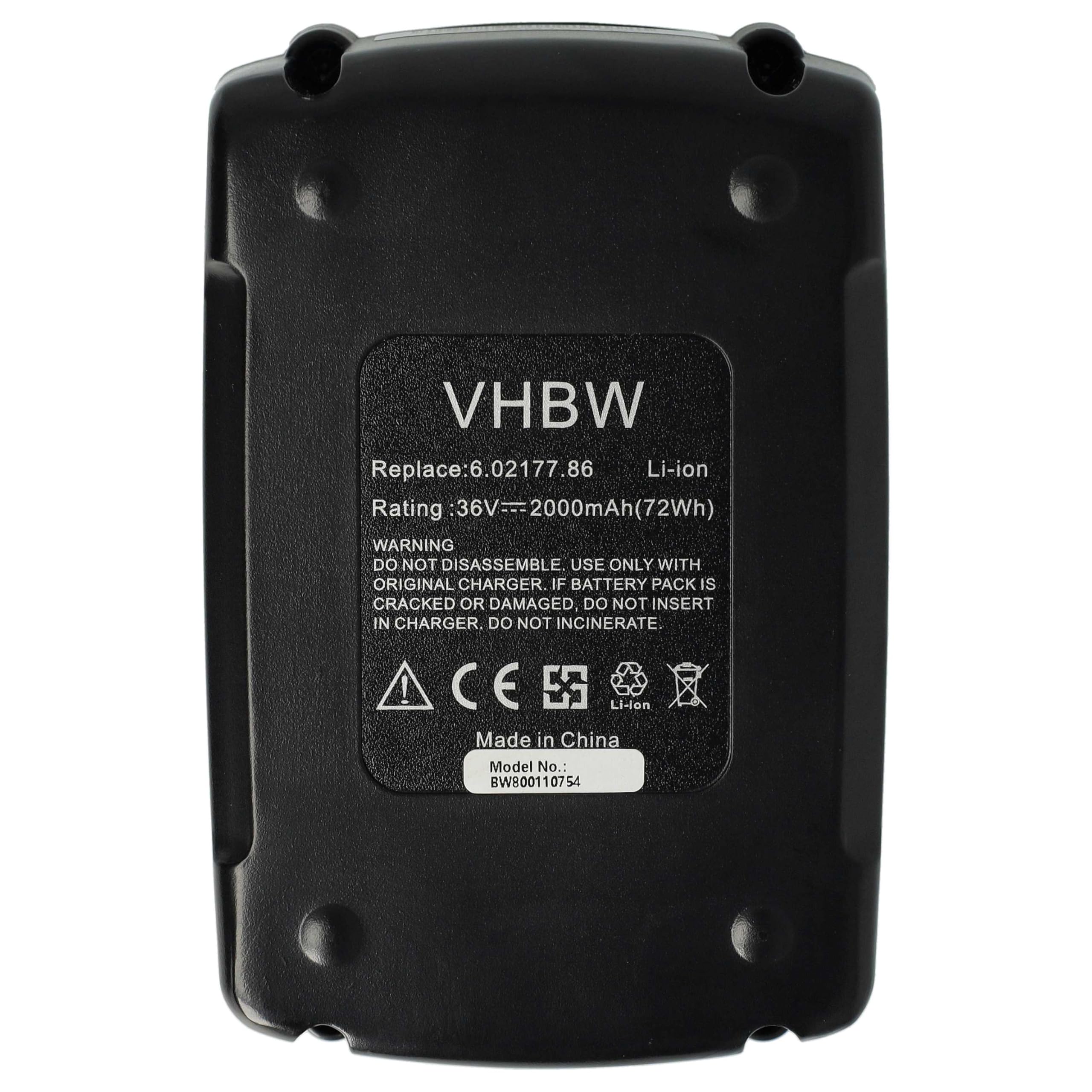 vhbw Batterie Compatible avec Metabo AHS 36 V
