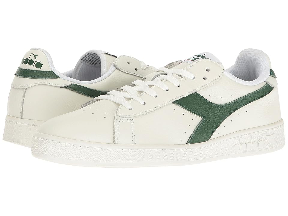 

Diadora Game L Low Waxed (White/Greener Pastures/White) Athletic Shoes