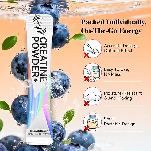 Miniatura 6 de Monohidrato de creatina en polvo con HMB creatina para hombres y mujeres, polvo micronizado de absorción rápida para rendimiento atlético y apoyo