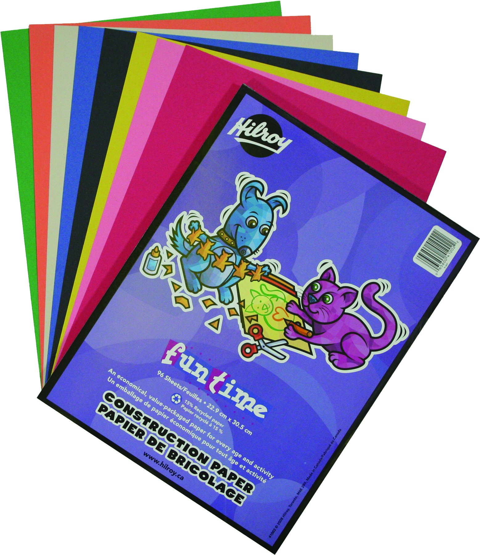 Hilroy Funtime 41002 Papier de construction, 22,9 x 30,5 cm