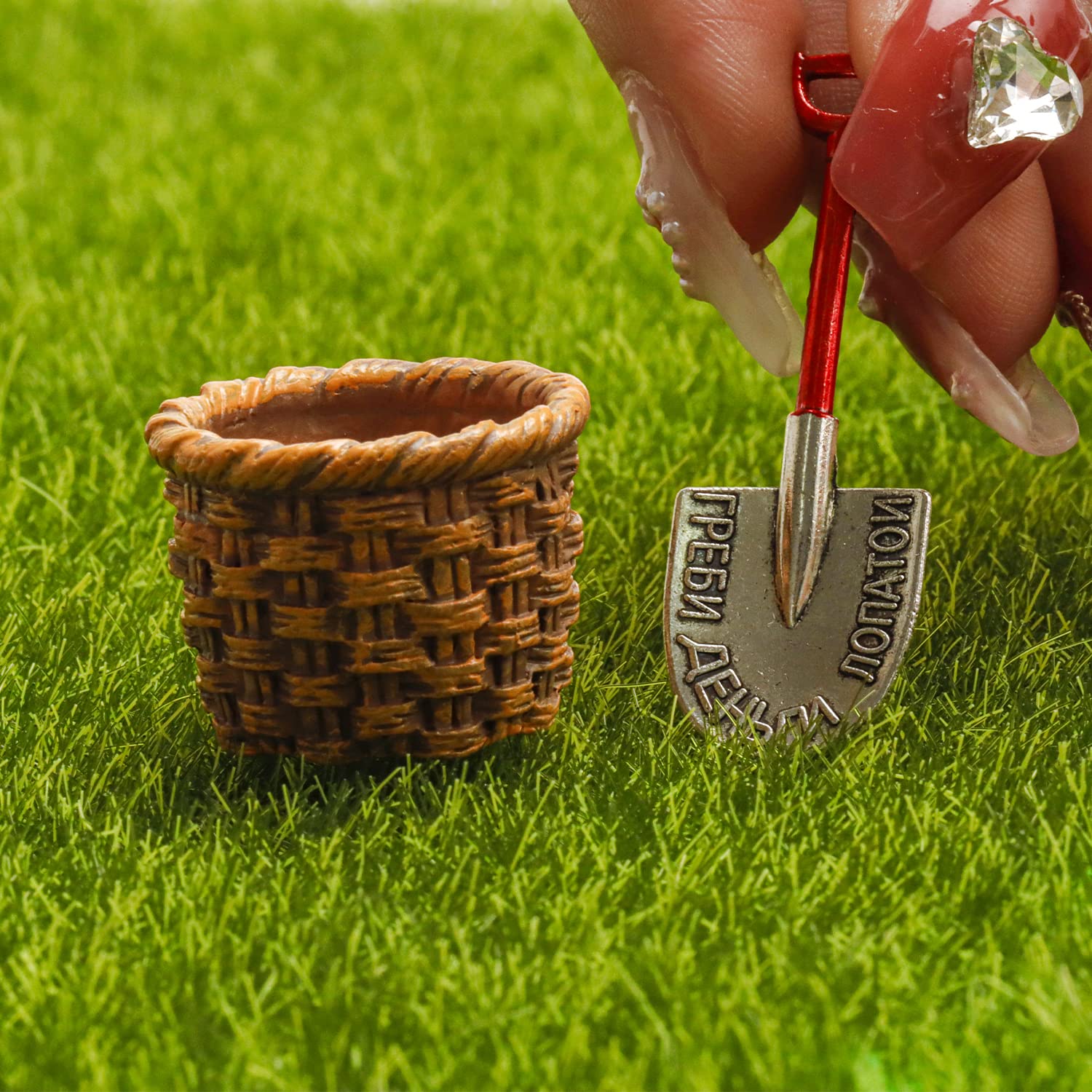 Amazon.co.jp: 7ピース 1:12 ミニチュアガーデニングツール フェアリー