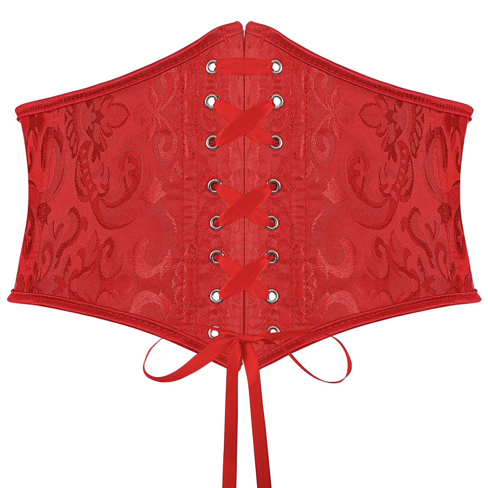 SUOSDEY Jacquard Korsettgürtel für Damen, breiter Korsettgürtel zum Schnüren für Kleid Halloween kostüm