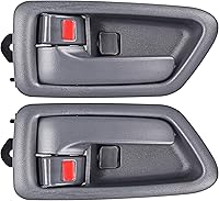 FAERSI 2PCS Gray Interior Door Handles Front Rear Driver Passenger for 1997-2001 Toyota Camry - OEM Direct Fit