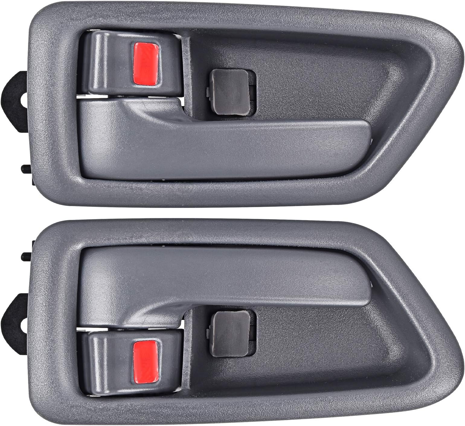 FAERSI 2Pcs Inside Interior Door Handle Front Rear Driver & Passenger Side Replacement for 1997 1998 1999 2000 2001 Camry, Gray
