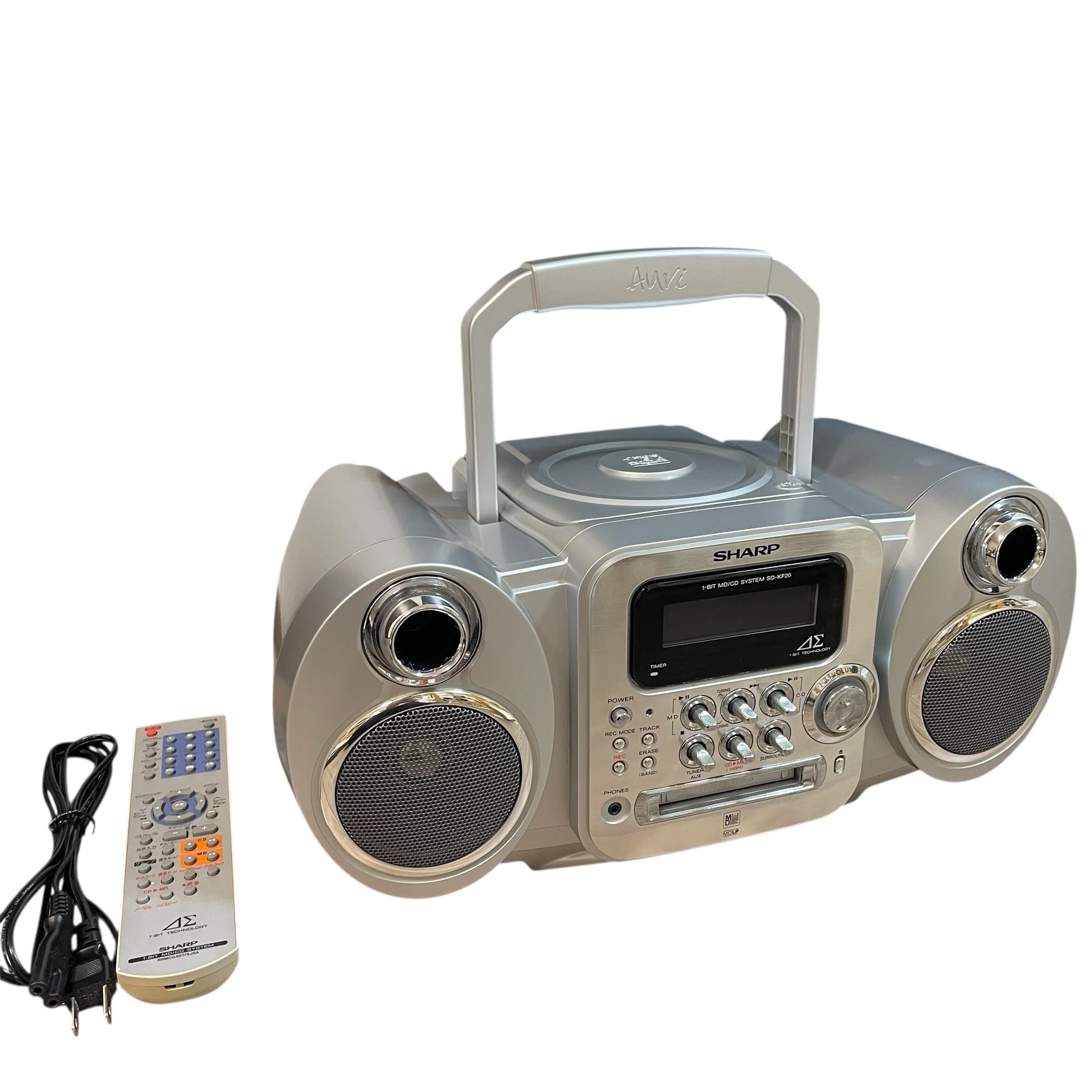 シャープ　CDMDカセット　プレーヤー　SD-FX100動作確認済　※取説付き SHARP 1ビットMD/CDシステムSD-FX100-A シャープ CDMDカセット