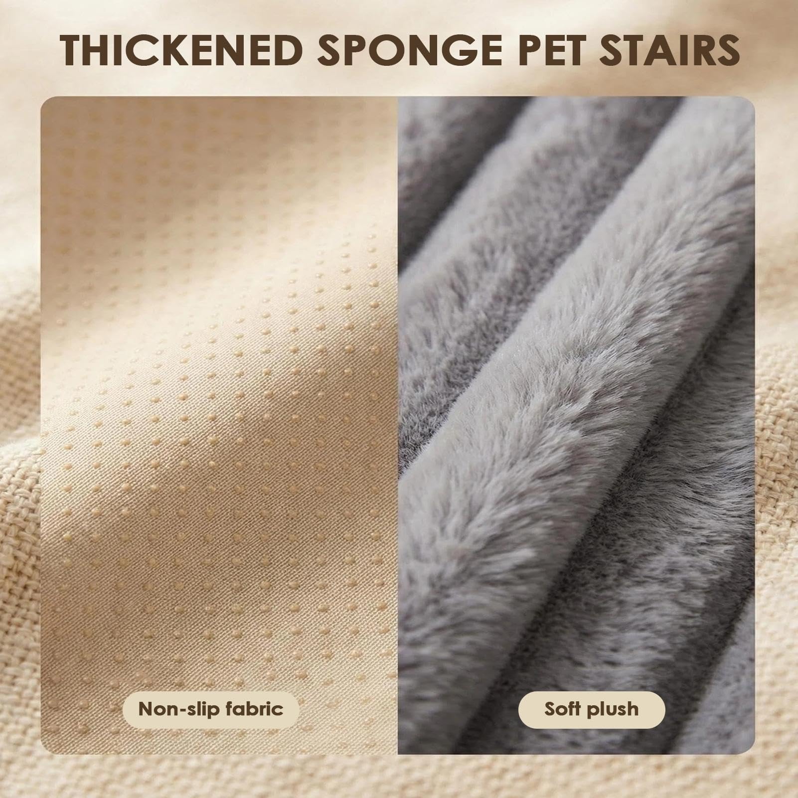 Escalón Canino Escalera Accesorio Lavable y Desmontable de Mascotas | Escalón Antideslizante Para Gatos para cachorros, gatos, sofá, sillón, balcón y apartamento de interior