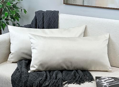 Aiking Home - Funda de almohada de seda sintética, cierre de cremallera, juego de 2 unidades