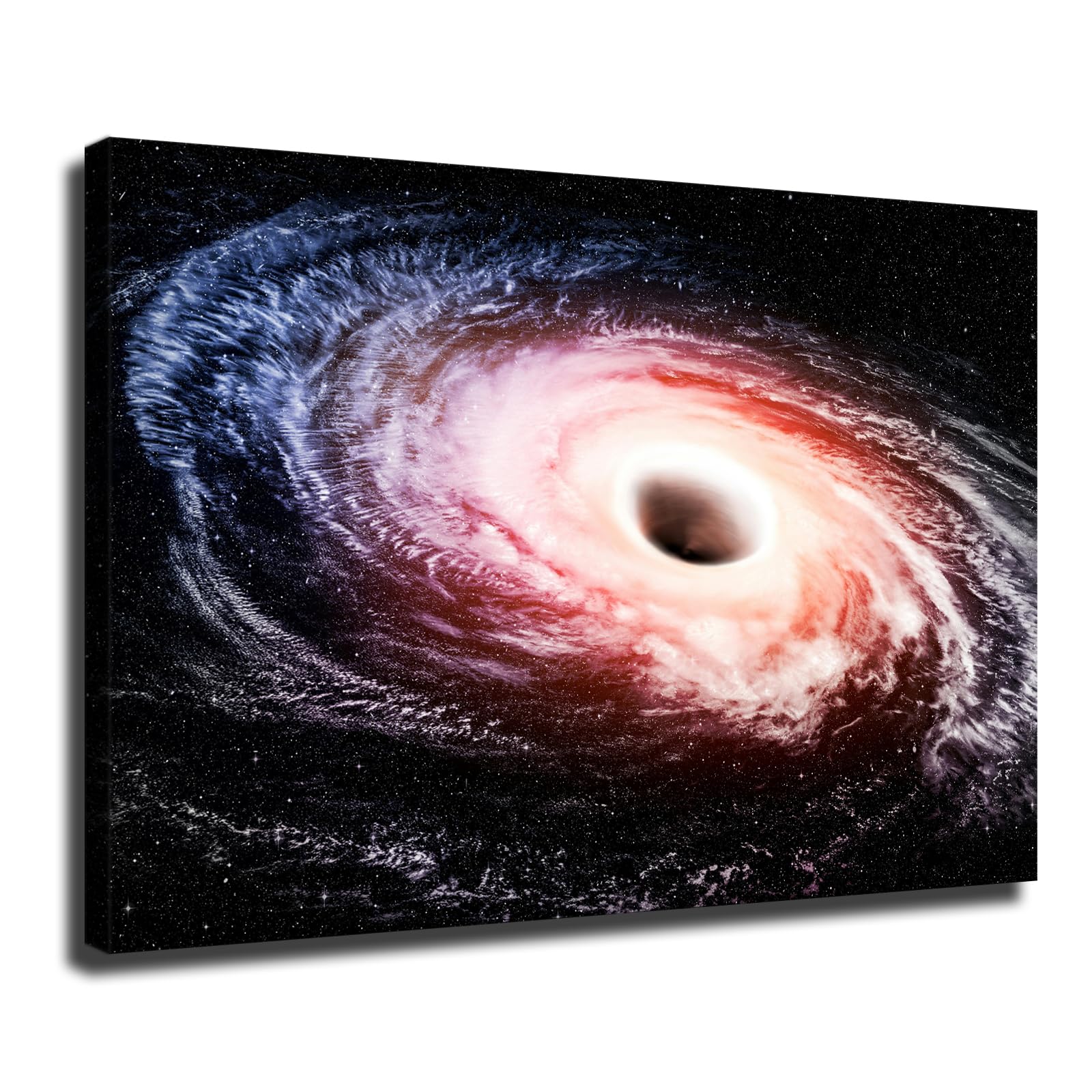 Astronomical Black Hole Poster Decorative Painting Modern Picture Canvas Wall Art Bedroom Office Living Room Decoration (24x36inch Framed)