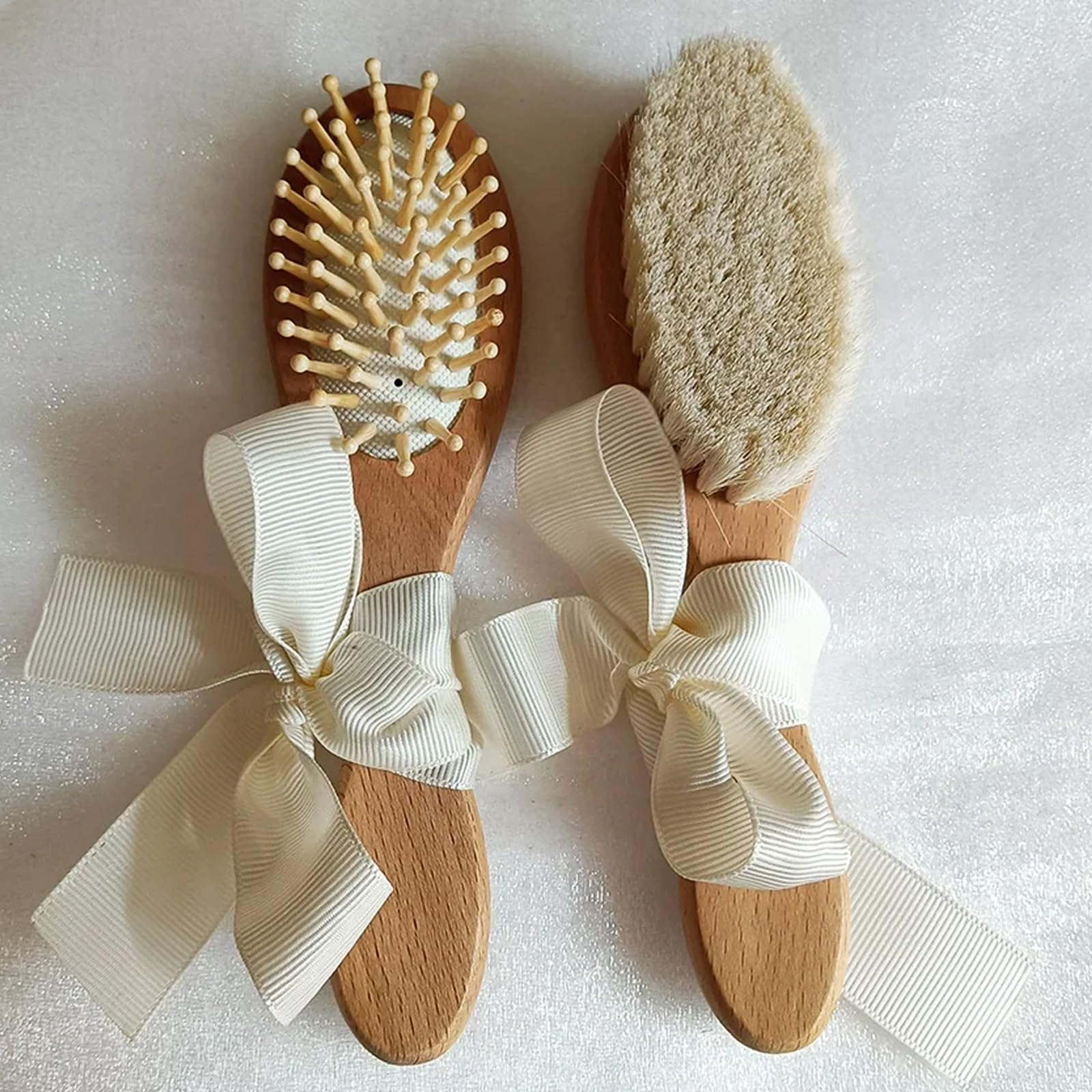 Spazzola Per Neonato Personalizzata, Regalo Di Nascita, Nome Inciso Con Legno