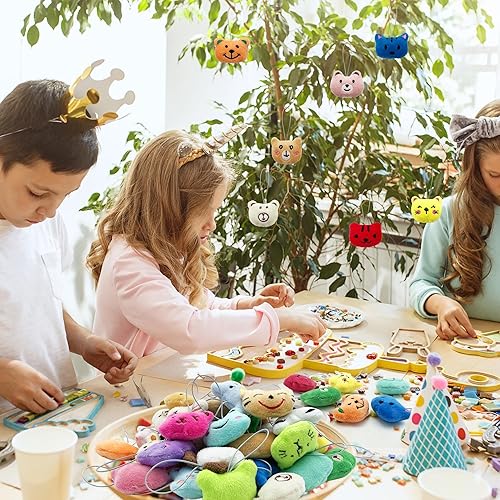 Miniatura 4 de XIPEGPA Juego de 60 juguetes de peluche de animales pequeños, llavero de juguete de peluche para recuerdos de fiesta, llavero adorno para bolsa de