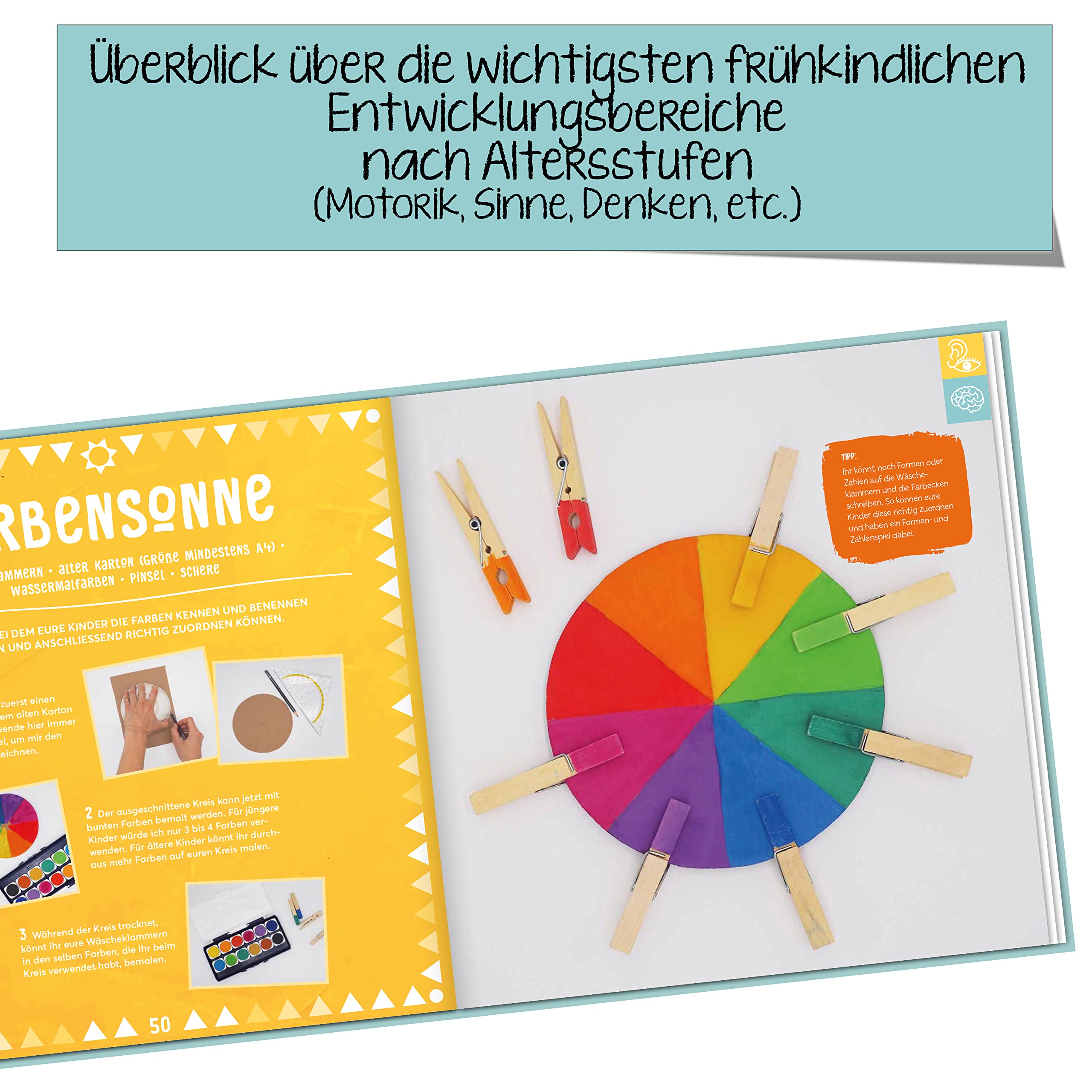 Gemeinsam basteln, gemeinsam wachsen - Das Kinderbastelbuch für gezielte Förderung: Die schönsten Modelle der erfolgreichen Bloggerin: die Kindergarten-Pädagogin