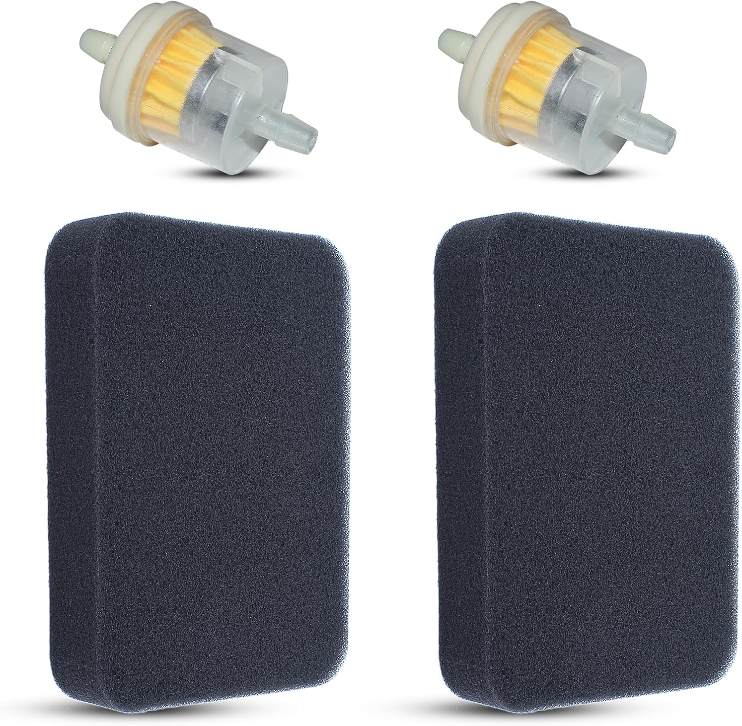 Air Filter kit with Fuel Filter, Compatible with Honda Generator EB3000 EB3500 EB3500X EB5000X EB6500 EB6500X GP6500 EM3000 EM3500S EM5000X EM5000SX 17211899000 Foam Air Filter Parts