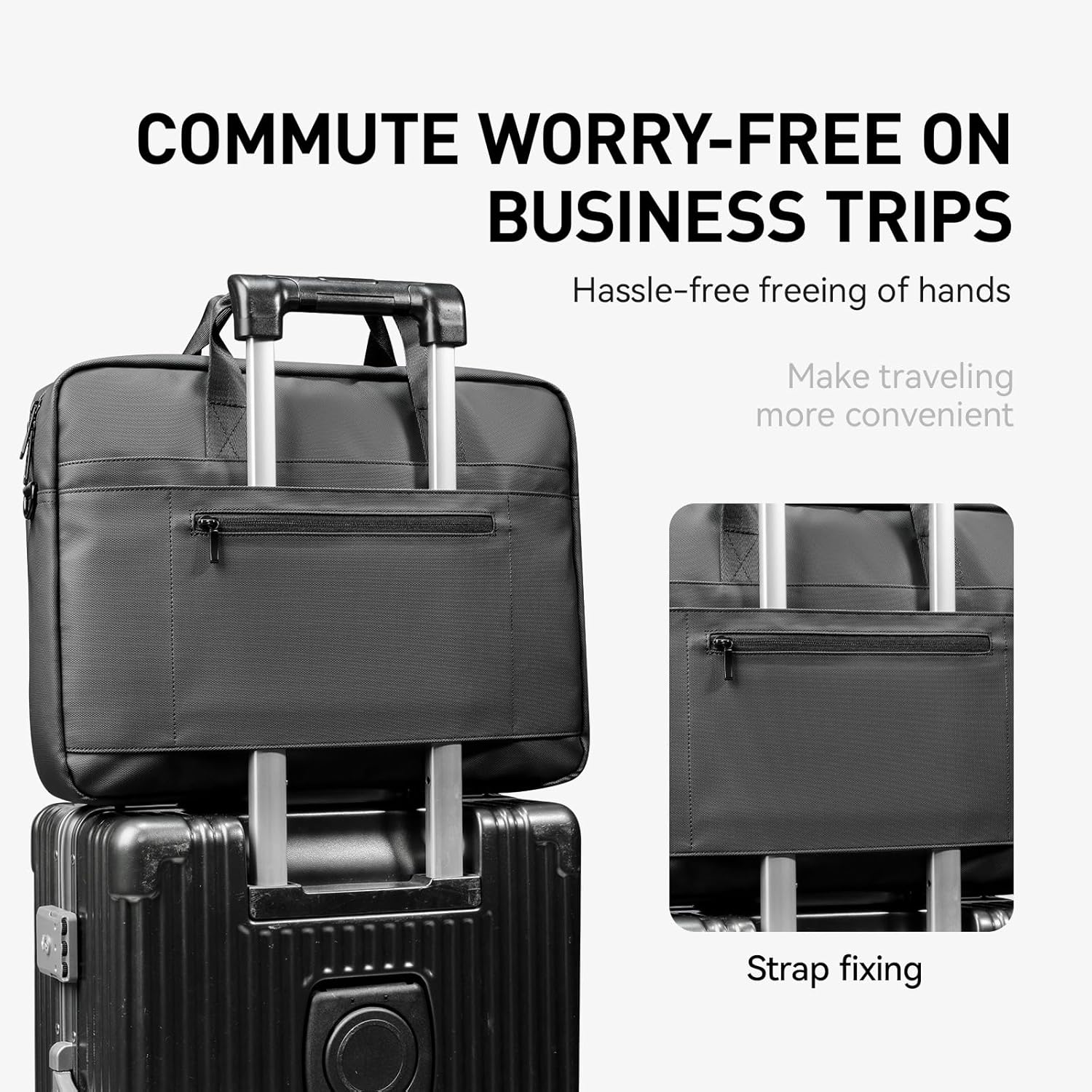 Mark Ryden Laptop Bag 15.6 Inch, Waterproof Briefcases for Men, Shoulder Crossbody Bag with Handle for Travel Office Business - Image 4