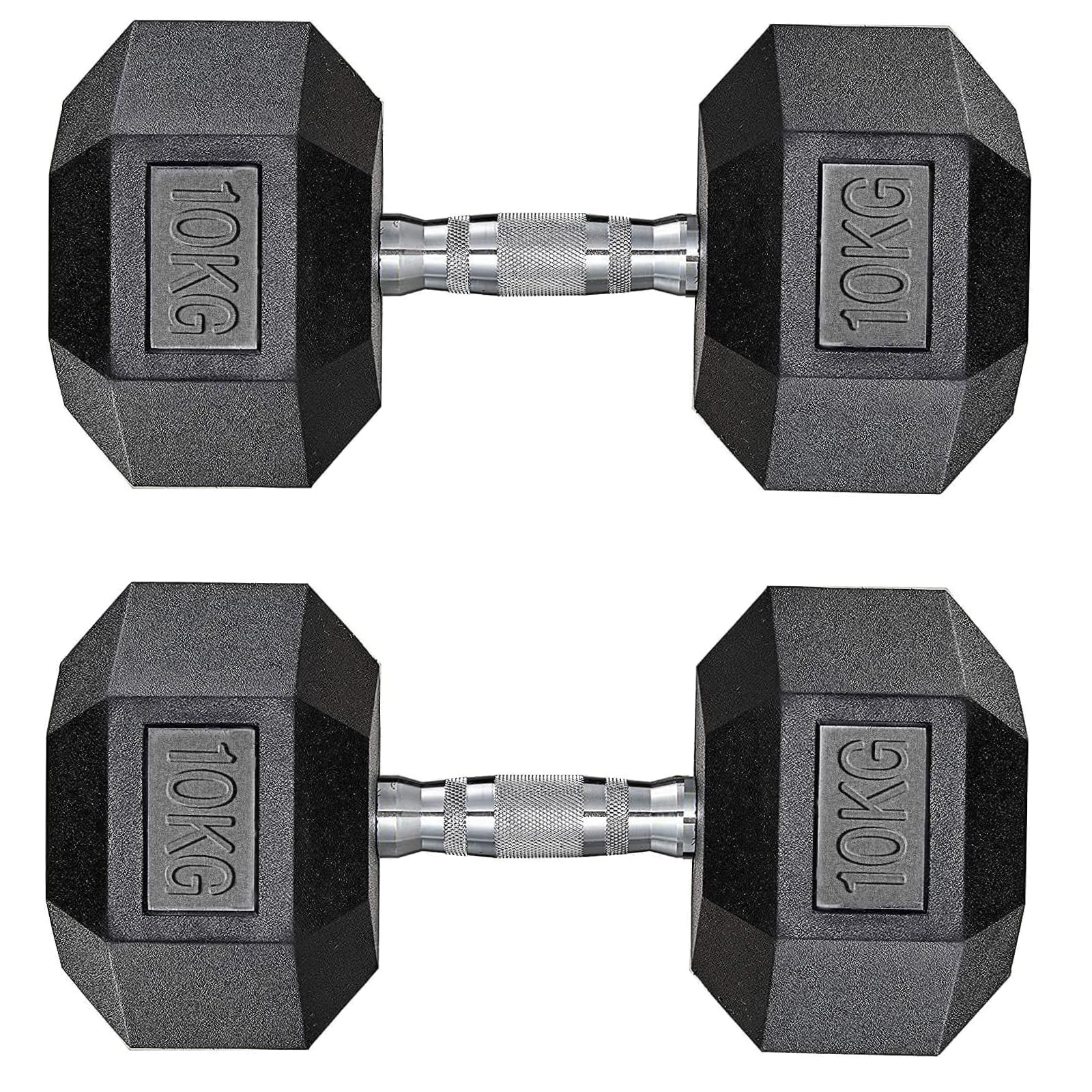 Hantle sześciokątne, 10 kg, 15 kg, 20 kg, 25 kg, 30 kg, hantle, kulturystyka, fitness dla mężczyzn i kobiet, trening mięśni i podnoszenie ciężarów