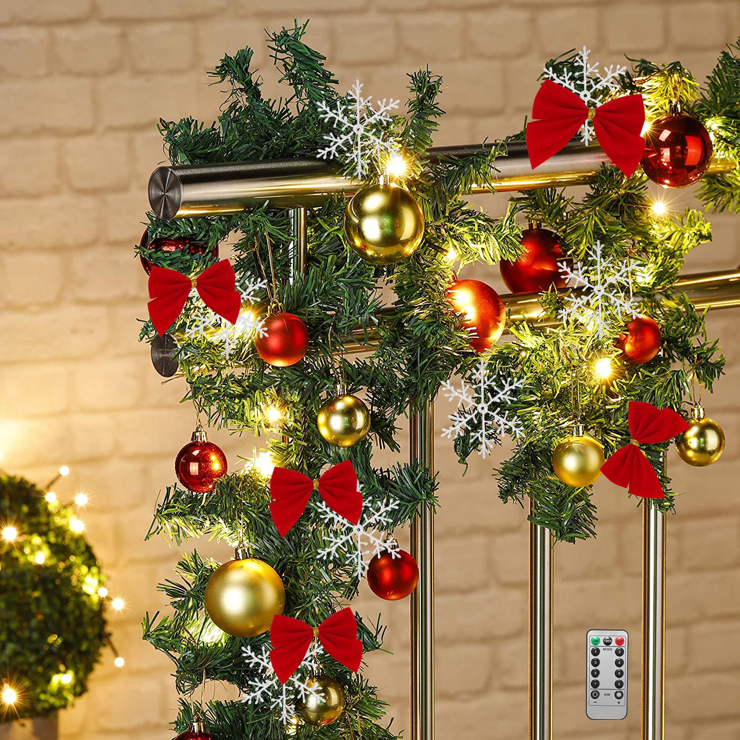 Sonnewelt kerstslinger 5M, kunstmatige dennenslinger met