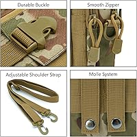 Vista 3 de Bassdash Light-Bare Series - Bolsa táctica Molle multiusos EDC bolsa cruzada, bolsa compacta para dispositivos con soporte para funda para teléfono