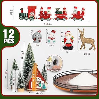  Worcester クリスマスグッズセット Amazon.com: 12 PCS Christmas Town Village Sets, 13