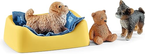 Vista 10 de Schleich Farm World Puppy Pen - Juego educativo de 13 piezas para niños de 3 a 8 años