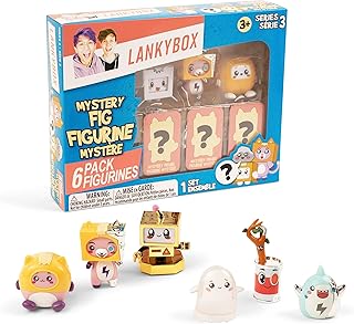 LankyBox Mystery Figure 6 Pack, Collectible Mini Figures, Ultra-Rare Editions, Officially Licensed Merch
