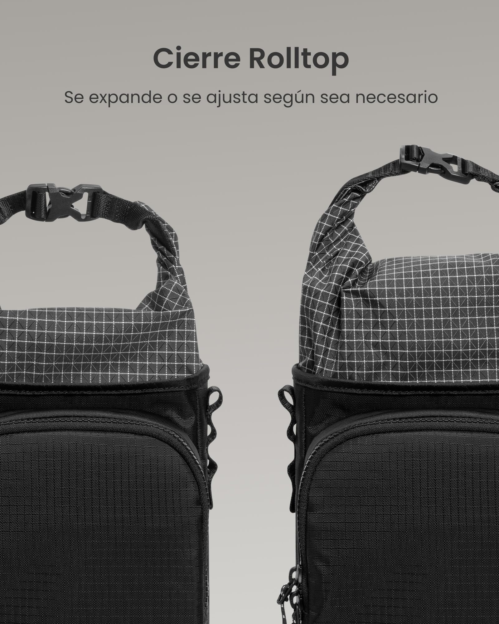 tomtoc Bandolera para Funda Slim de Consola de Juego Portátil, Bolsa Cruzada de Viaje para Steam Deck, ROG Xbox Ally X, Switch 2, PS Portal, Bolsa Roll-Top para Cable de Carga y Accesorios