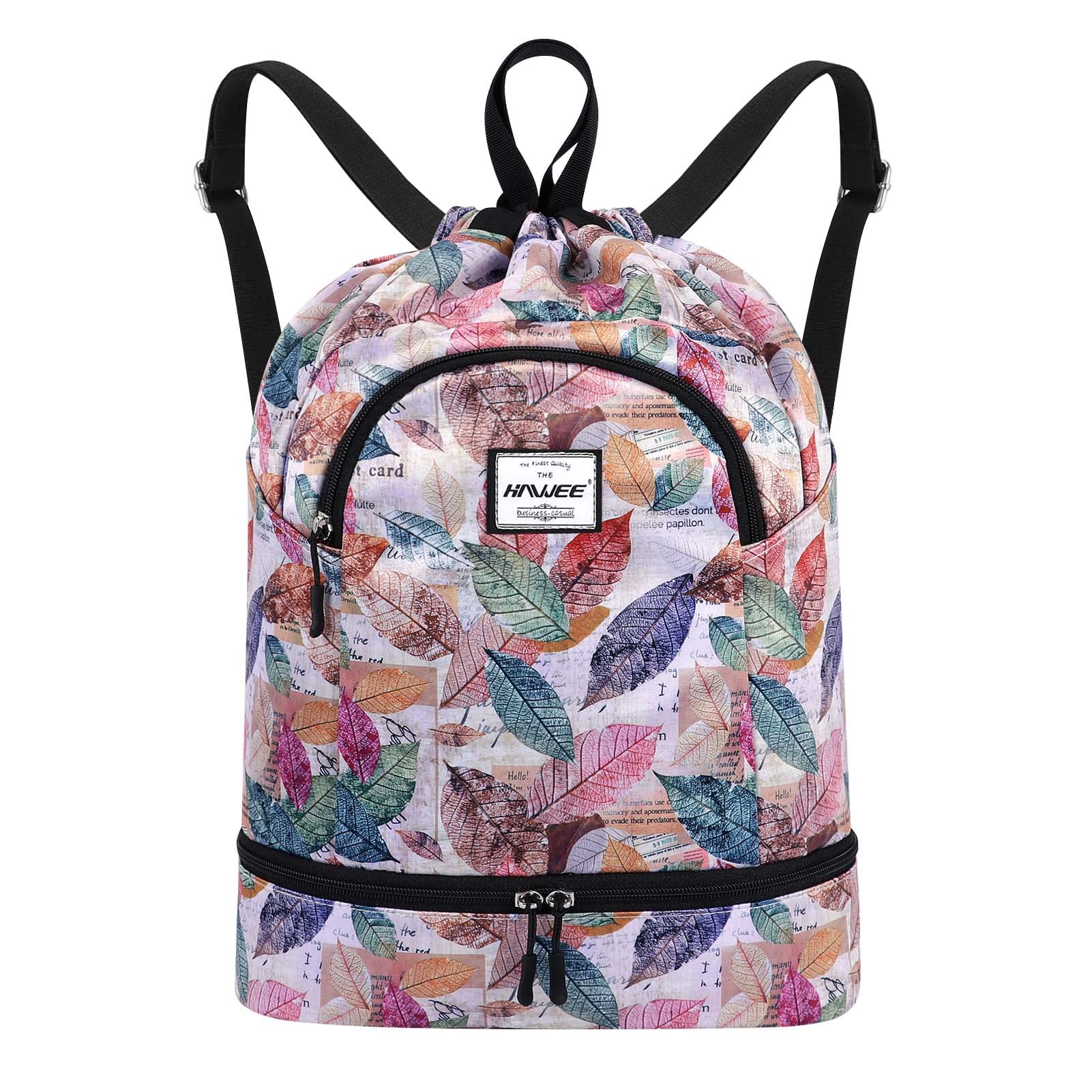 Impermeable Casual Mochila con Cordón Grande Deporte Bolso de Gimnasia Mochila de Cuerda Unisex para Mujer Hombre Vida Cotidiana Aire Libre Yoga Escuela Nadar Playa — view 53