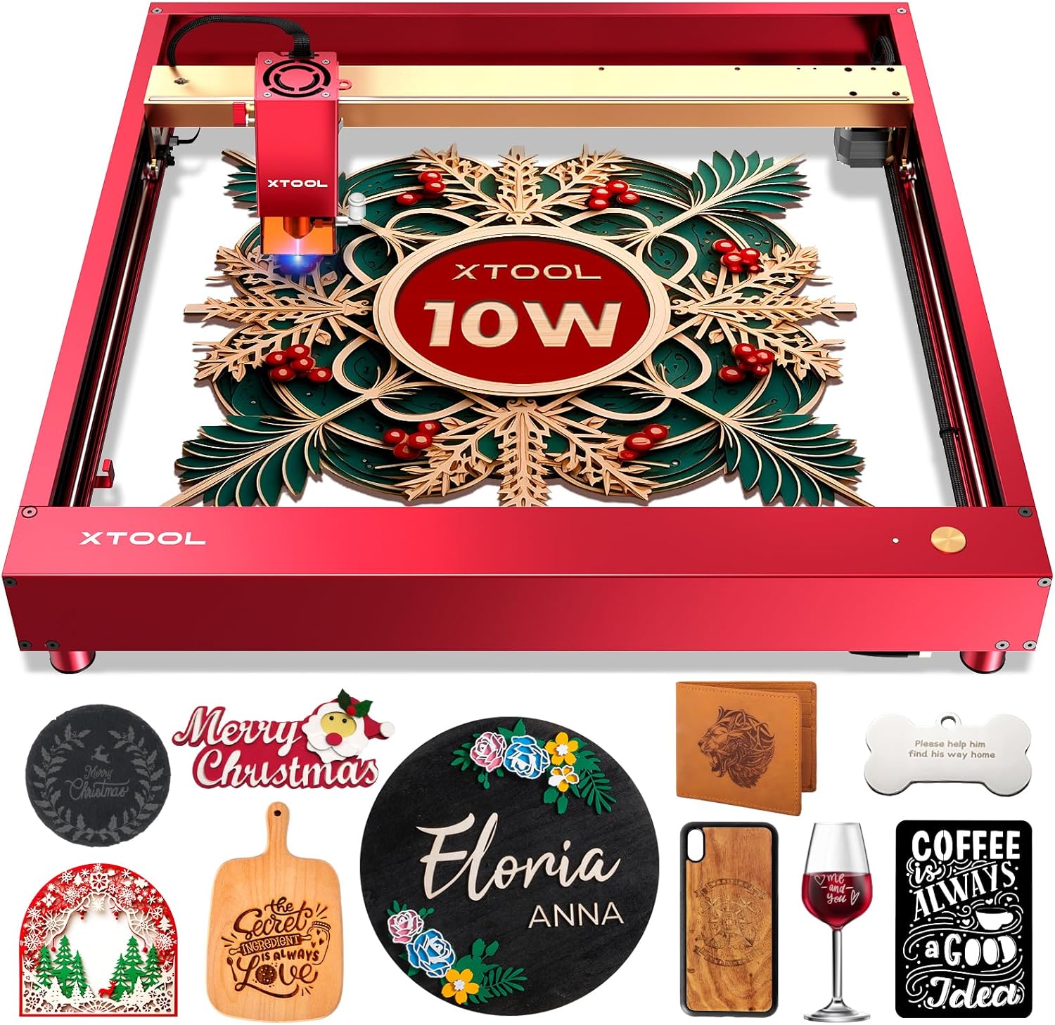 xTool D1 Pro Laser Engraver, 10W Laser Cutter Engraving Machine for