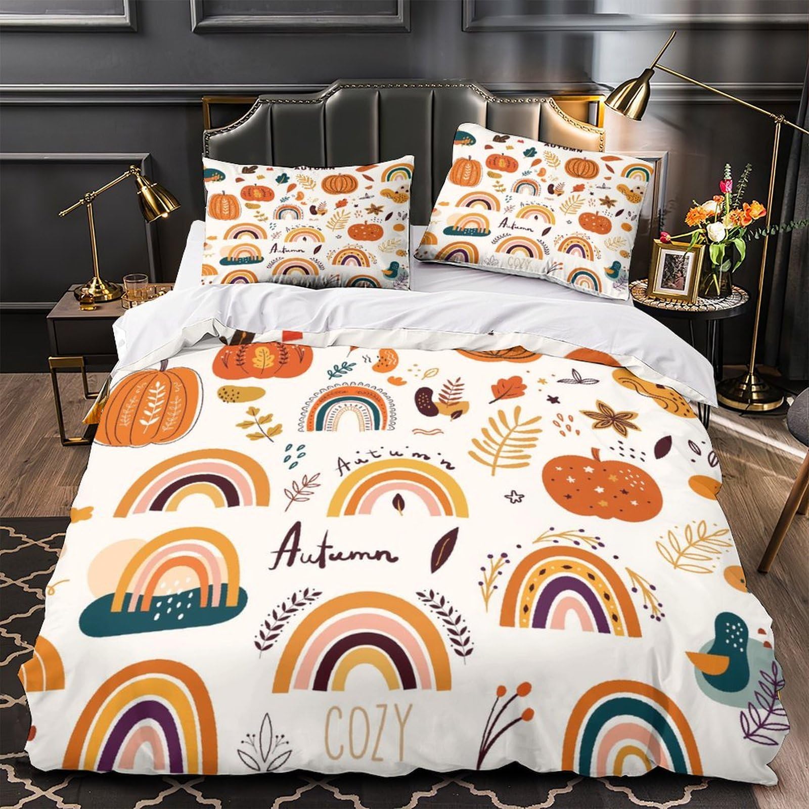 Housse de couette automne hypoallergénique contre allergies
