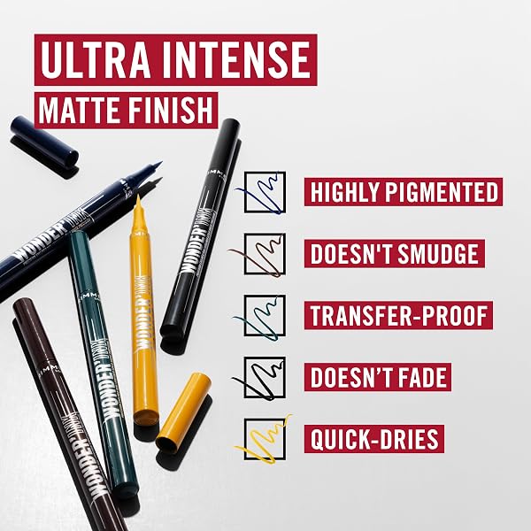 Rimmel Wonder'Ink Precision Liquid Eyeliner Pen, 002 Spiced Chestnut, Waterproof, Smudge-proof, Long-Lasting, Highly Pigmente - 2