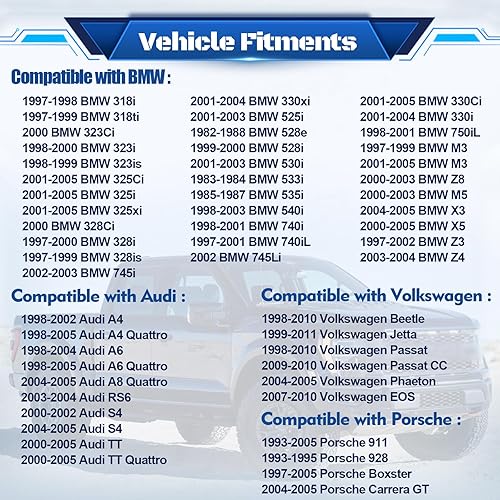 Miniatura 3 de HHCSOP Bomba del motor del lavaparabrisas, repuesto para Audi Mercedes Benz BMW VW Porsche, reemplaza al OEM 67128362154 2218690121 1J5955651