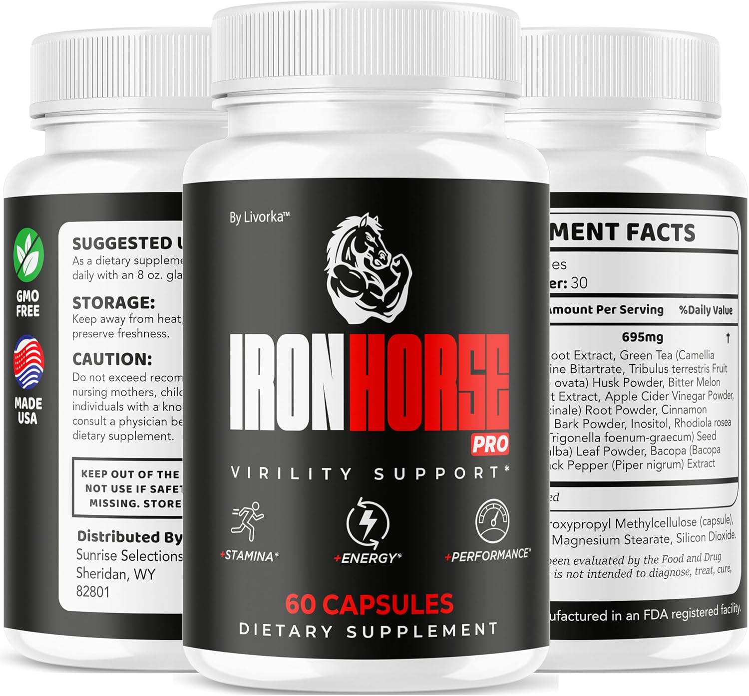 Iron Horse Pro Supplement Pills - Official Advanced Formula Support Capsules - Maximum Strength, Natural Iron Horse Pro for Overall Health & Wellness, 60 Capsules for 1 Month - Image 8