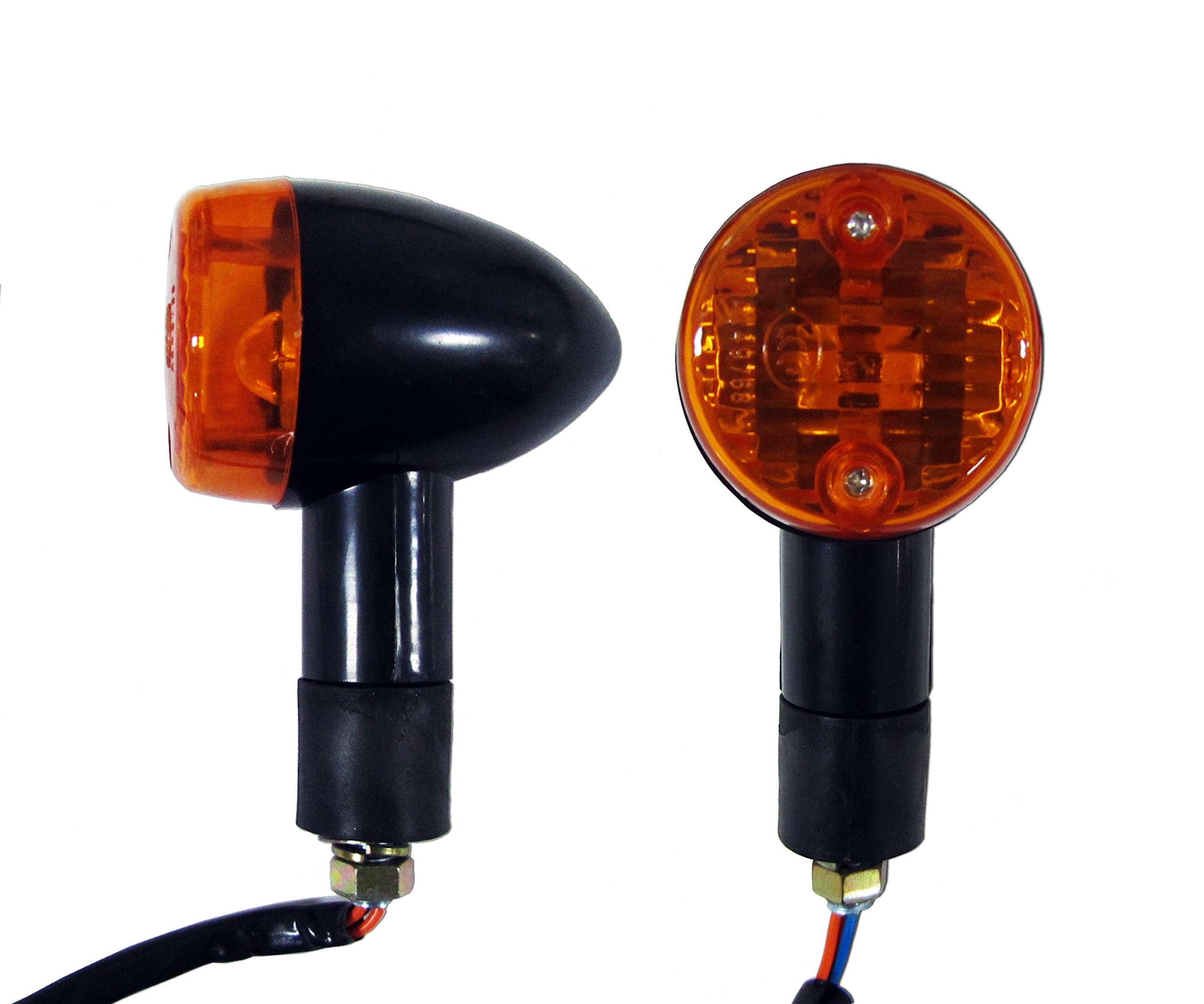 Buy Honda Goldwing, Silverwing Black Motorcycle Round Mini Bullet Turn