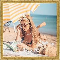 Vista 55 de Marco de Madera Marrón de 16 x 20 Pulgadas, Marco de Madera de 20 x 16 Pulgadas con Grano de Madera Natural Rústico, Marco de Pared Moderno Marrón