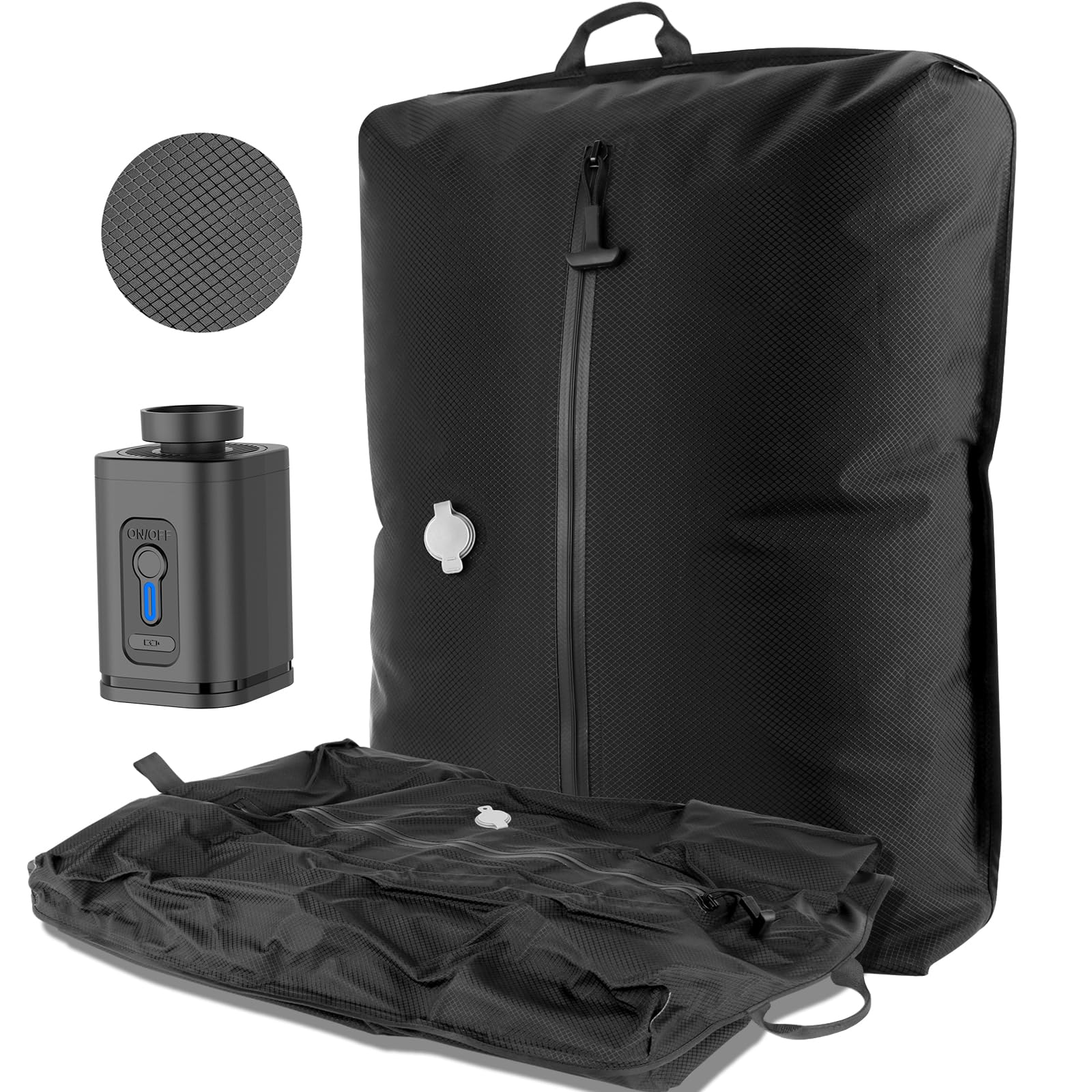 33L Professional Vacuum Bags for Travel with Wireless Vacuum Pump, Dobaly IP67 Reusable Vacuum Compression Bags for Suitcases and Backpack Space Saver Vacuum Bags Lightweight&Durable (2PC+Pump)