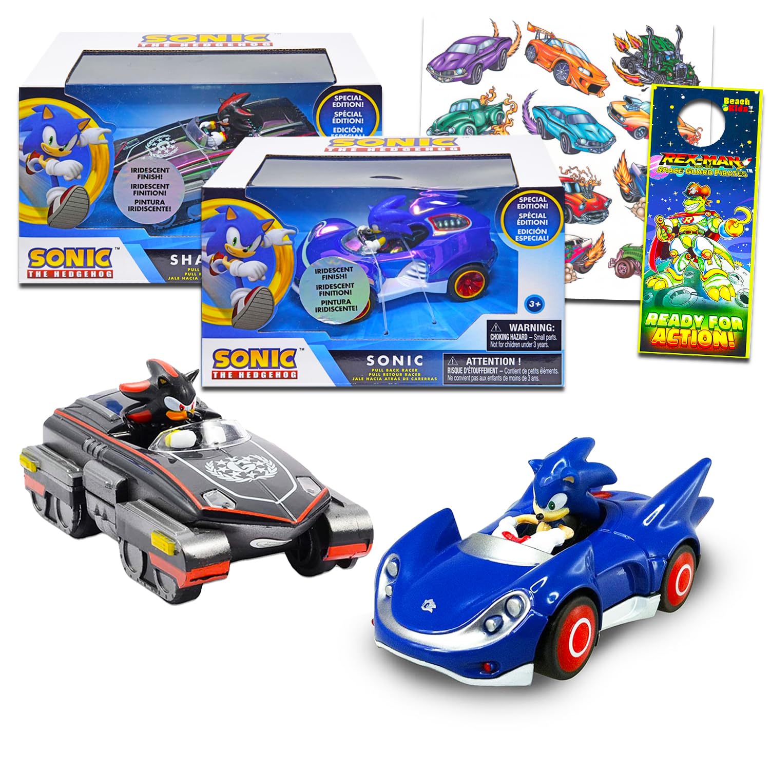 Amazon.com: Sonic The Hedgehog Racing Toys Set - 2 Car Bundle with