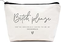 Vista 158 de LIBIHUA Bolsa de maquillaje para mujer, bolsa de cosméticos regalos para ella, bolsa de viaje femenina, Beige natural, 283-a mi increíble tía futura