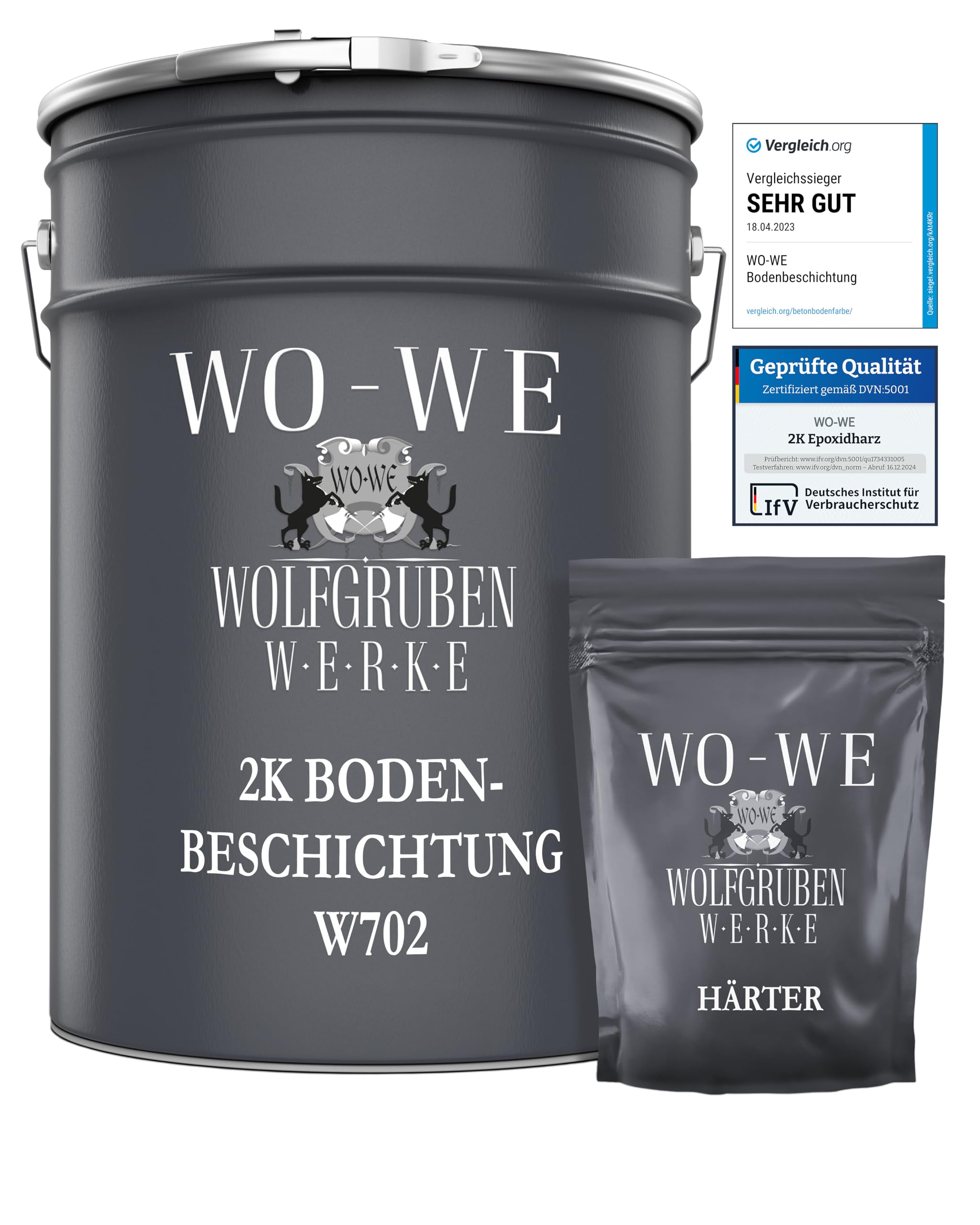 WO-WE Bodenversiegelung 2K Garagenfarbe Bodenbeschichtung W702