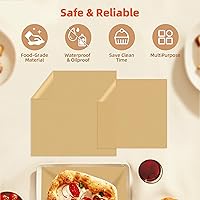 Vista 3 de Revestimientos de papel para freidora de aire para horno de aire de doble zona Emeril Lagasse 360 Combo con puerta francesa, 100 piezas de papel